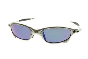 NPSJ5-11-13 OAKLEY オークリー サングラス JULIET ジュリエット POLISHED アイウェア 度なし メンズ シルバー ブルー 箱付き ジャンク