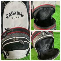 【B-141】Callaway キャロウェイ カート式 軽量 キャディーバック 6分割 ホワイト_画像8