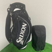 【B-145】SRIXON スリクソン カート式 キャディバッグ（ブラック／ホワイト）_画像1