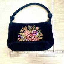 ＃10197　【美品】FEILER フェイラー 花柄 ミニバッグ　ハンドバック_画像6