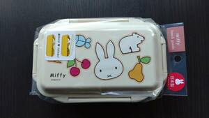  новый товар * включая доставку 2 шт. комплект *. Miffy ланч box *.500ml..4 пункт останавливать один уровень коробка для завтрака сделано в Японии . коробка для завтрака Miffyktsuwa