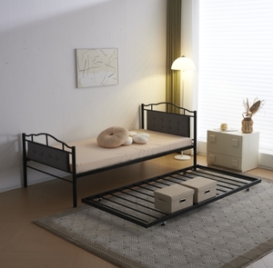  black parent . bed two-tier bunk pipe bed single bed ti bed storage Northern Europe manner stylish child part shop steel enduring . new work 