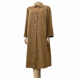 FM極美品☆ローブ*ROBE les style de 1970★至極カシミヤ100%★キャメル系★微艶★ロングコート★大きいサイズ(LL相当)★フォーマル/通勤