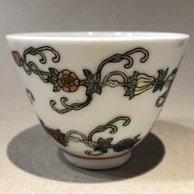 【ca】景徳鎮 粉彩茶杯 6点セット / 高5cm /中国茶器 煎茶道具 中国茶 酒器 _画像3