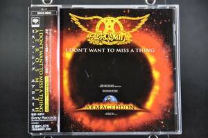 帯付 国内盤☆ エアロスミス ミス・ア・シング / Aerosmith I Don't Want To Miss A Thing ■98年盤 CD シングル 全4曲収録 SRCS-8630 