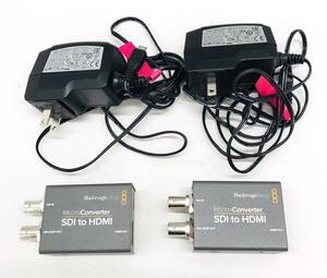 I★①Blackmagic ブラックマジック Design Micro Converter HDMI to SDI 双方向 3G-SDI 変換機 2個セット★