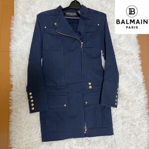 BALMAIN バルマン ミリタリージャケット ナポレオン 金ボタン 美品 army 軍事 高級 未使用に近い
