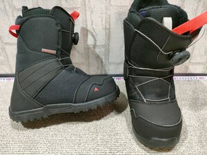 BURTON スノーボードブーツ 25cmジュニア Zipline Boa Black　キッズ　子供