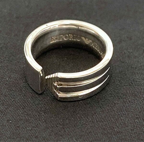 エンポリオアルマーニ イーグル ロゴ刻印 リング シルバー 925 正規品