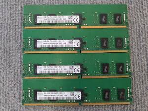 8GB 4枚セット 計32GB SK hynix HMA81GR7MFR8N-UH T2 BC DDR4 1Rx8 PC4-2400T RDIMM Server Memory [1638]