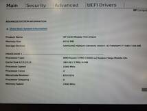 ジャンク品 HP mt44 Mobile Thin Client 14インチ AMD Ryzen3 PRO 2300U 2.0GHz 8GB Samsung M.2 SSD128GB BIOS確認済_画像6