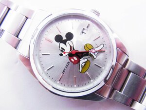 ■ ディズニー ■ミッキー 腕時計 クォーツ 3針 デイト ■ USED