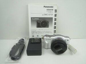 ♪Panasonic パナソニック デジタル一眼レフカメラ LUMIX DMC-GF3 シェルホワイト レンズ付き♪動作OK 中古品