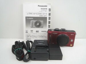 ♪Panasonic パナソニック デジタル一眼レフカメラ LUMIX DMC-GF1 アーバンレッド♪動作OK 中古品