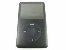 ♪Apple iPod Classic 80GB A1238 ブラック アップル アイポッド クラシック ケーブル付き♪初期化済み 中古ジャンク品_画像2