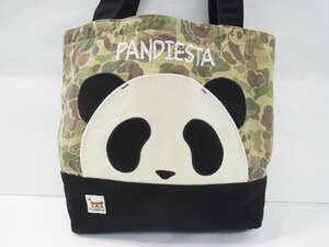 ■ PANDIESTA/パンディスタ■ トートバッグ　迷彩/黒　 パンダ　　 ■ USED