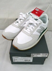 ☆☆new balance ニューバランス　UL420MBB　シルバーロゴ　23.5㎝　ホワイト × グリーン系　スニーカー☆未使用品