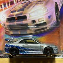 HotWheels Nissan Skyline GT-R BNR34 FAST&FURIOUS ホットウィール 日産 スカイライン ワイルドスピード_画像2