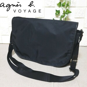 [ beautiful goods ] Agnes B boya-ju shoulder bag nylon diagonal .. light weight 