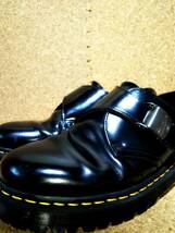 【Dr.MARTENS】ドクターマーチン フェニモア ロー バックルシューズ UK8 (27cm ) FENIMORE LOW BLACK 希少レア 厚底_画像1