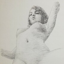 松原健治 ドローイング 新作 原画「Girls 1400」A3 _画像3