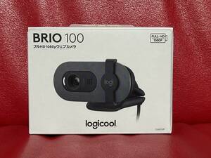 ロジクール Webカメラ Brio 100 C660GR グラファイト ブラック 黒 フルHD 1080P マイク付き Zoom Microsoft Teams Meet 対応