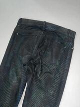 2013 s Balenciaga denim print coating pants rare バレンシアガ　3D graphic cyber future _画像5