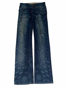 00s Marithe + Francois Girbaud denim pants print マリテフランソワジルボー　ジルボー　プリントデニム　パンツ