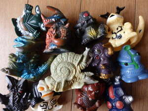 格安貴重レア・ウルトラ怪獣指人形12体セット・ダダ、アストロモンス、グランドキング、ガタノゾーア、ケムール人など・中古現状品