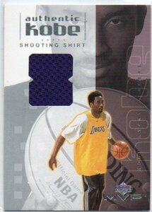 【Kobe Bryant】 2001 Upper Deck MVP Authentic Kobe Shooting Shirt Jersey