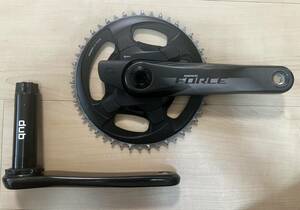 SRAM FORCE eTap AXS 1 x 12S Crankset 175mm 46T Powermeter スラム フォース シングルスピード クランクセット パワーメーター付き