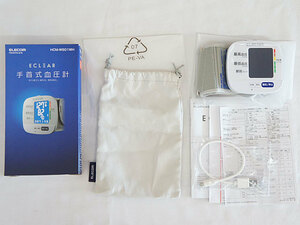 s1709【ELECOM エレコム 手首式血圧計 HCM-WS01WH 通電確認済み】
