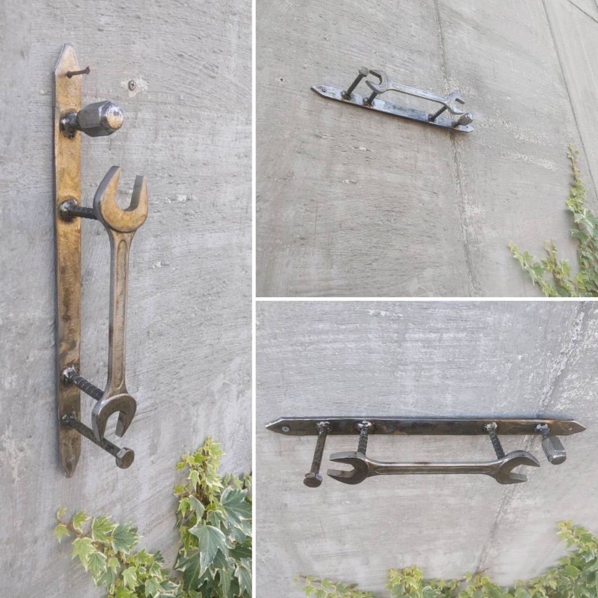 Industrial Spanner Wrench Door Handle Door Pull Iron Hanger #Accessory Holder #American Vintage Home, Handmade items, interior, miscellaneous goods, others