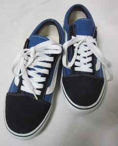 ☆新品 バンズ VANS スニーカー/24㌢/紺 ネイビー☆オールドスクール