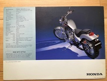 HONDA VT600C Shadow 輸出仕様　カタログ　(英語圏用）　1993年１２月_画像4