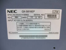 【5台セット】NEC QX-S816EP レイヤ2スイッチ 初期化済 管理番号E-1780_画像6