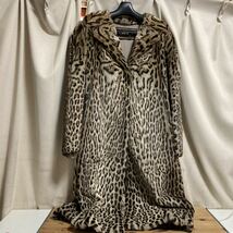 GRACE FUR FASHION グレースファーファッション 毛皮 コート ミンク アニマル柄 豹柄 レオパード ロングコート _画像1