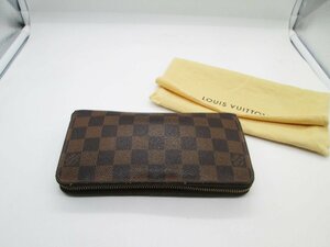 ■【難あり】LOUIS VUITTON ルイヴィトン ダミエ 長財布 ジッピーウォレット ラウンドファスナー■/A