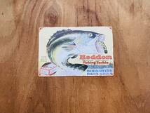 ブリキ看板 20×30㎝ Heddon へドン オールドルアー ズイール バス 釣り DAIWA ダイワ フィッシング 魚拓 インテリア 新品 P306 在庫処分_画像5