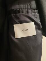 クリーニング済み　stein シュタイン　21aw NO COLLAR MELTON JACKET ノーカラー メルトン　ジャケット　ブルゾン　ブラック　M_画像3