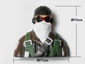 49 ●T's Factory No.3 帝国海軍搭乗員パイロット人形ゴーグル装着マフラー