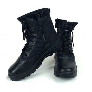  military boots Tacty karu boots combat boots rider boots work shoes shoes side zipper mackerel ge men's boots BK24.0cm