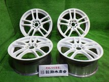 中古 18インチ 18×7.5J 5穴 RAYS ユナイテッドアローズ 社外 アルミホイール 4本セット マルチ 自家塗装 エルグラ オデッセイ ミニバン_画像1