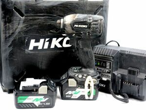 ■通電・簡易動作確認済 HiKOKI ハイコーキ WH36DA コードレス インパクトドライバー 充電器 バッテリー ケース その他付属品あり