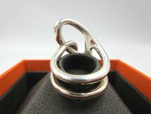 ■ほぼ未使用品 HERMES エルメス リング シェーヌダンクル パンク 指輪 Ag925 刻印 シルバー 約8号 箱 付属品有 レディース 2023年購入_画像4