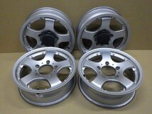 【岩手 盛岡発】中古 社外 ジムニー JB23 ホイール 16ｘ5.5J 5穴 139.7 +20 ハブ径108mm 4本セット 傷有 錆有 ＜個人あて発送不可商品_画像1