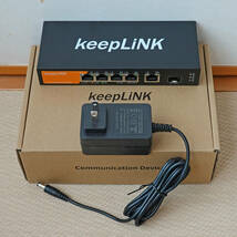 スイッチングハブ　keepLiNK 5ポート2.5Gbps 1SFPポート_画像1