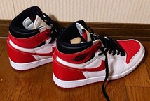 Nike Air Jordan 1 High OG Heritage ナイキ エアジョーダン1 ハイ OG ヘリテージ 28cm 箱 付属品あり_画像5