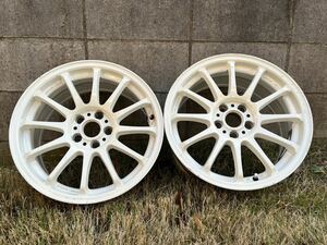 ホイール2本 PIAA MOTORISMO 12S PCD100 5H 16×7J+30 パールホワイト