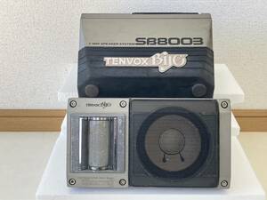 当時物 ラバーエッジ交換 音出しＯＫ TENVOX BIYO SB-8003L　据え置き型ボックススピーカー 箱型　fujitu富士通biyoTS-X9好きに旧車レトロ